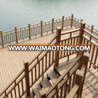 wood railing stair handrail