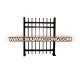 Hot sale PVC coated welded security metal fence spikes, anti climb security fence