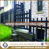 Factory hot dipped galvanized or powder coated steel picket fence