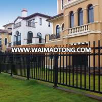 Modern black powder coated decorative metal fence panels