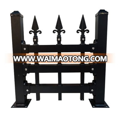 Reinforce outdoor heat treated cast iron aluminum fence