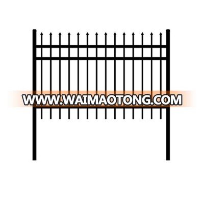 Durable easy assembly galvanized steel garden fence