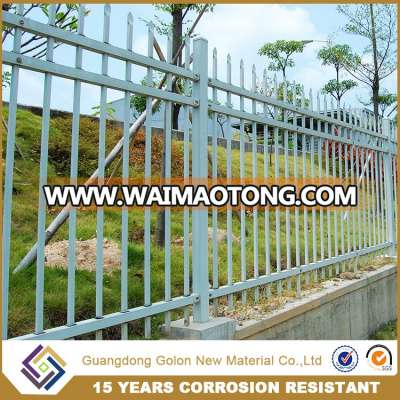 Hot sale Guarantee 15 years aluminum/ steel construction fence with AkzoNobel Powder coating