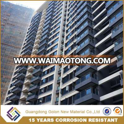 15 year corrosion resistance assurance frameless glass balcony railing